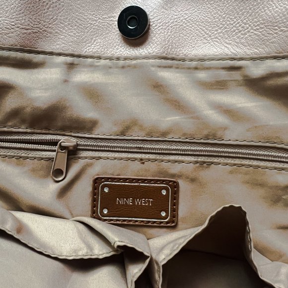 Nine West Long Weekend Zipper Embellished Tote Purse - Picture 3 of 3